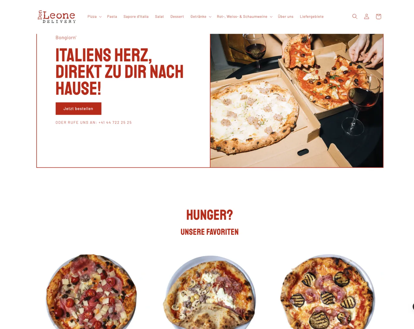 Don Leone Delivery — Custom delivery system with zone-based delivery and five-figure revenue from day 1
