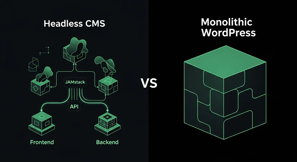 Headless CMS vs. WordPress 2026 — Performance-Vergleich und Empfehlung für Schweizer KMU