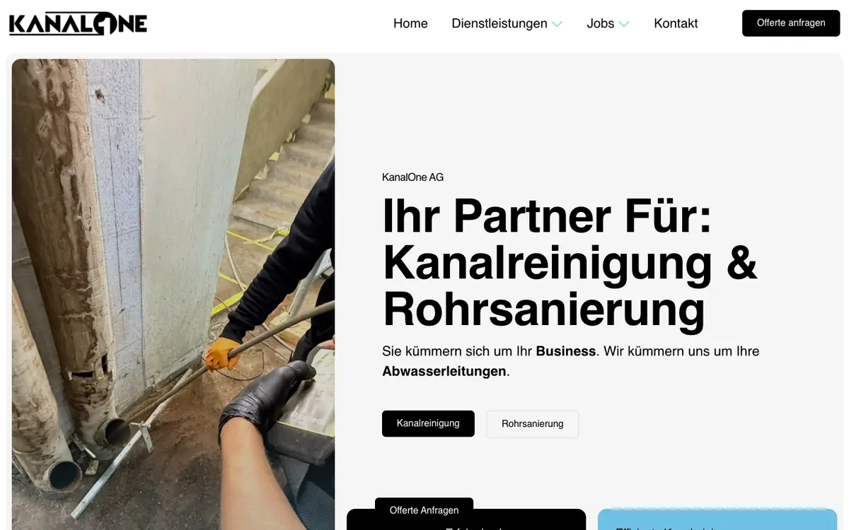 Screenshot of the Kanal One website
