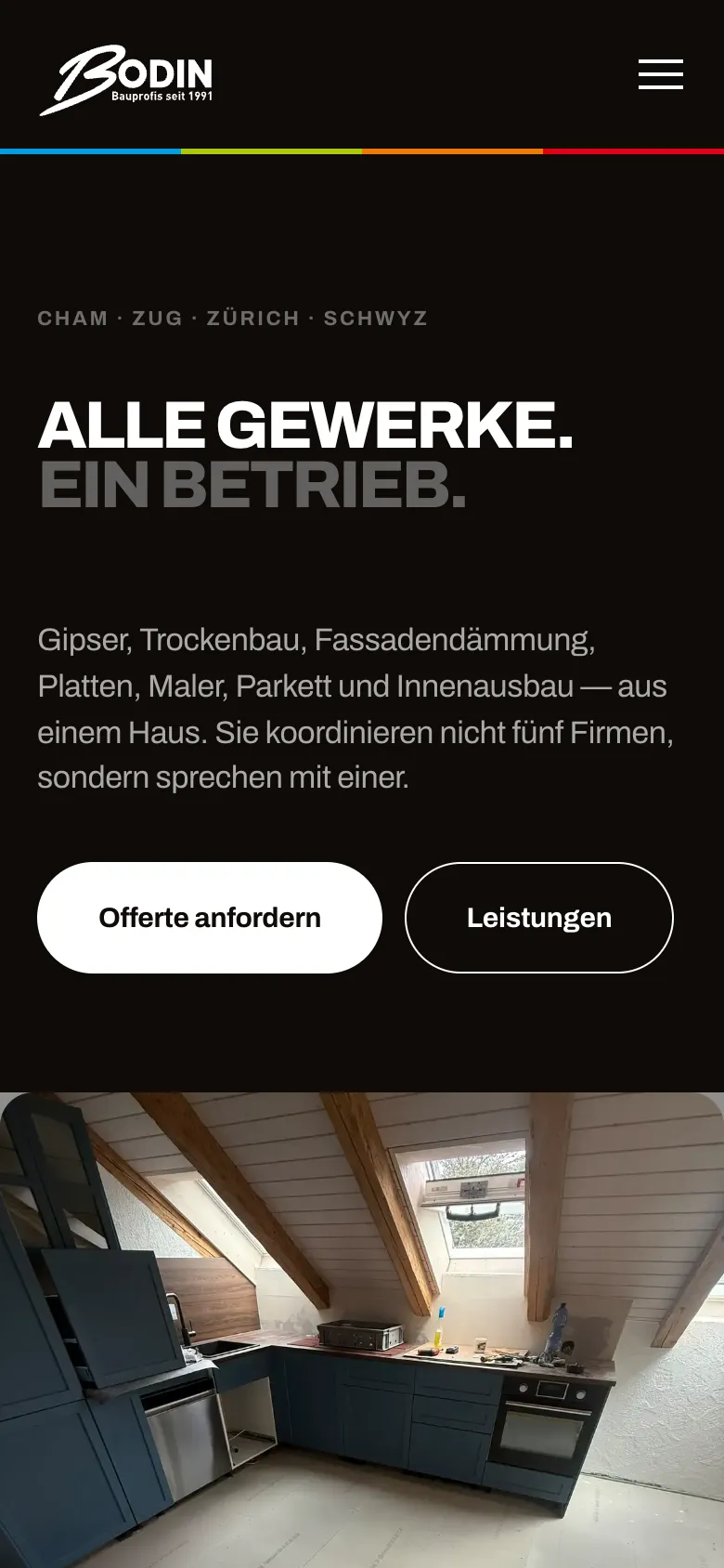 Bodin Bau – Startseite mobil