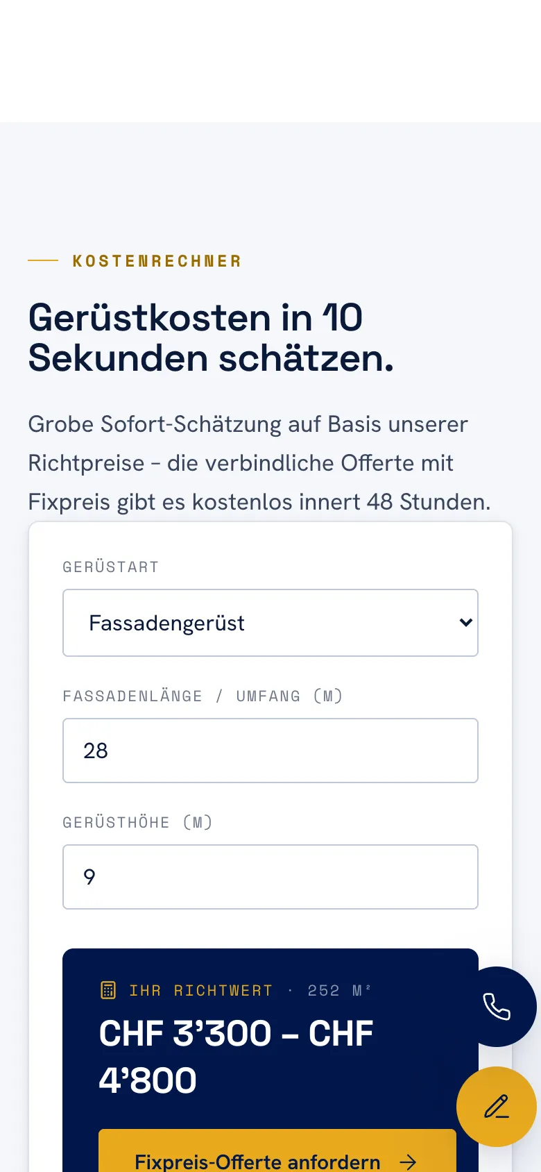 Elian Gerüstbau – Mobile Ansicht
