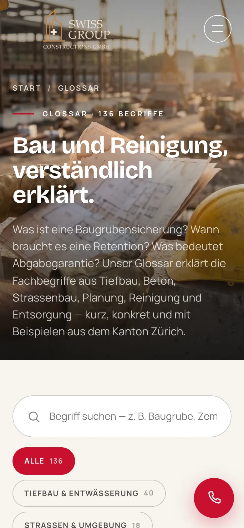 Swiss Group Constructions – Schritt 4: Baulexikon
