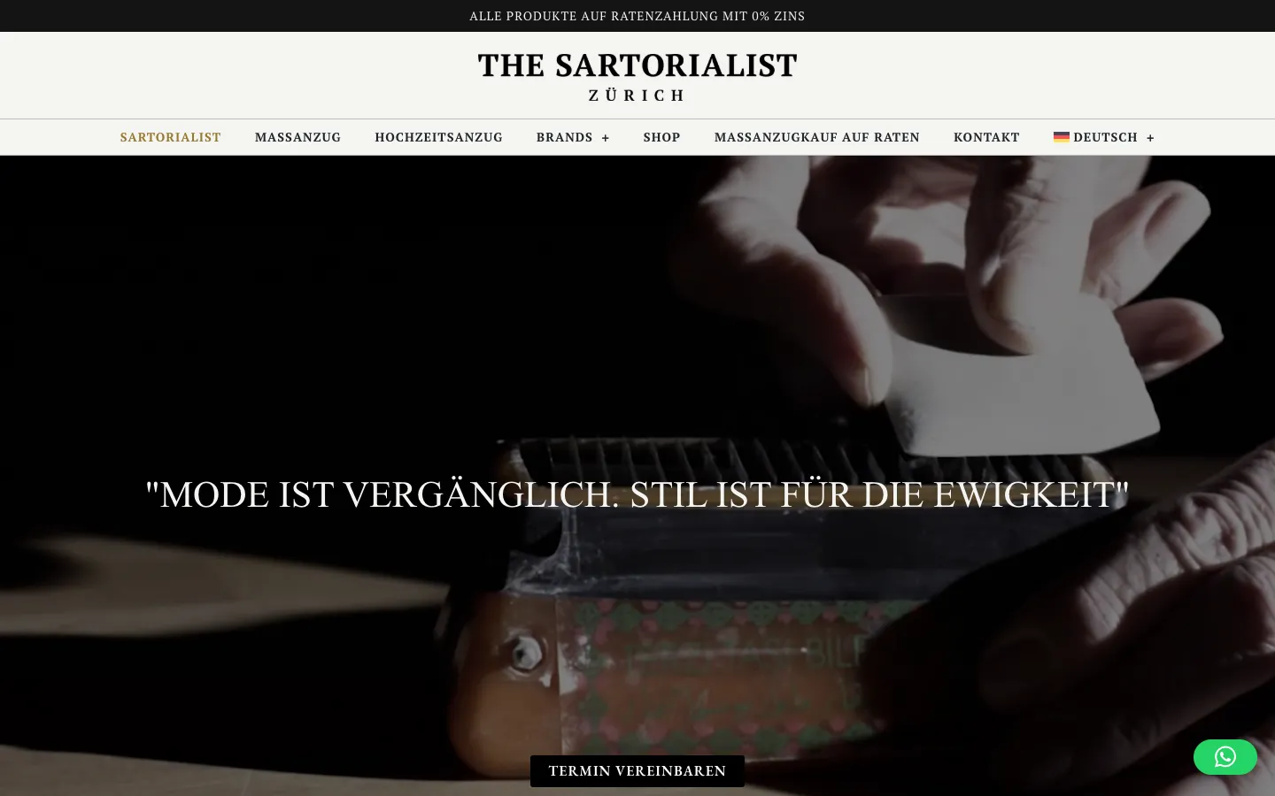 The Sartorialist – Step 1: Website home page