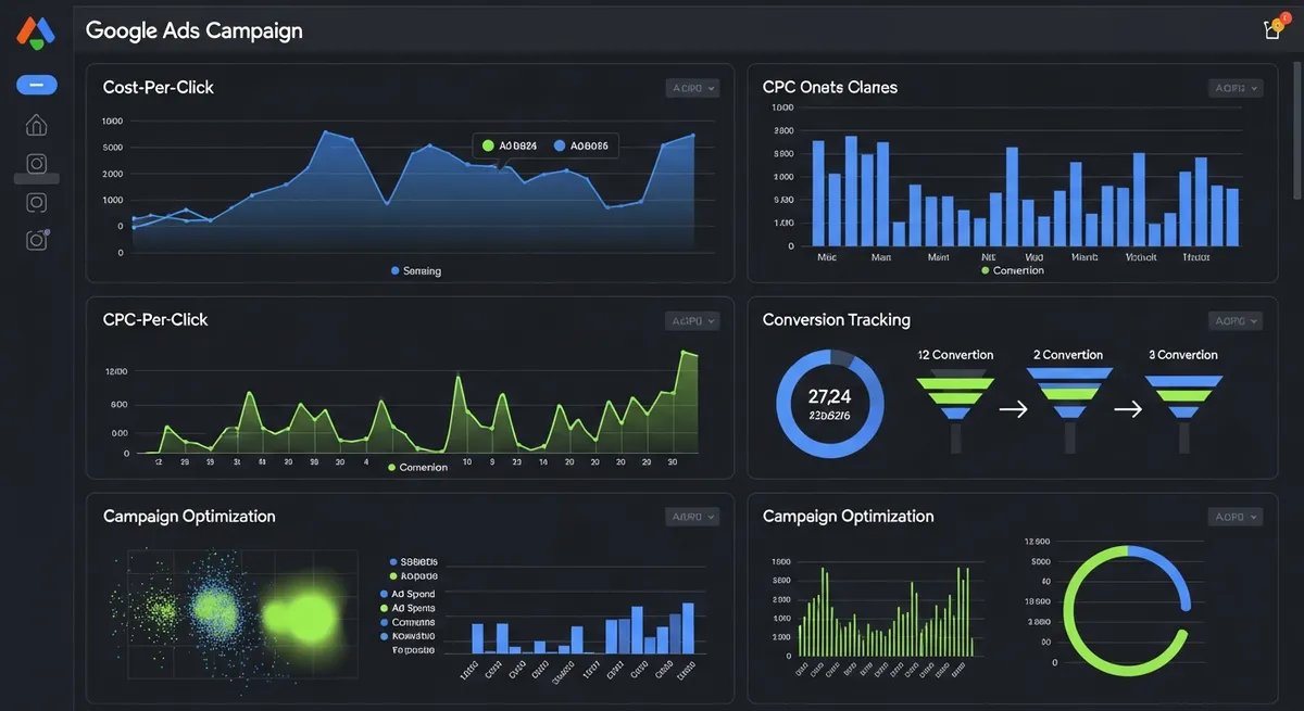 Google Ads management — performance marketing with measurable ROI and conversion tracking